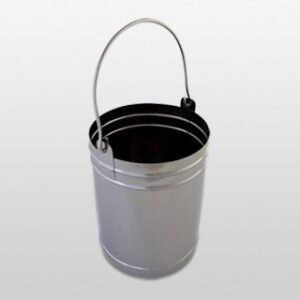 Balde com Alça em Aço Inox