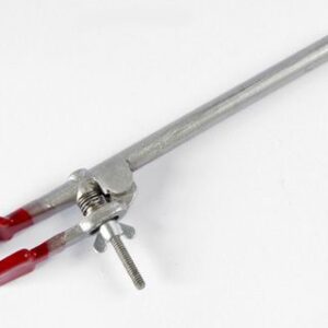 Pinça para Bureta com uma Garra Reta, outra em Prisma e Cabo