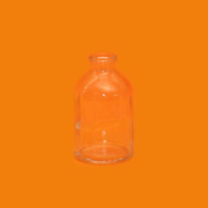 Frascos de vidro transparente